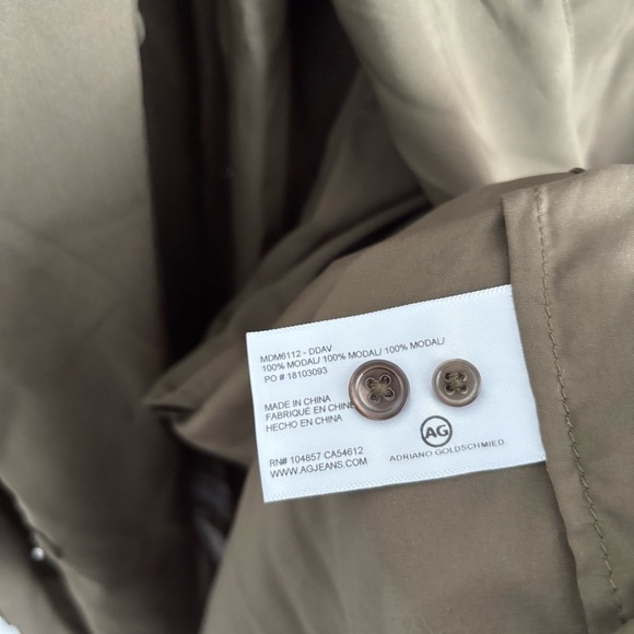 AG Adriano Goldschmied Women's Size Medium Green Barbara Dress - Picture 4 of 6